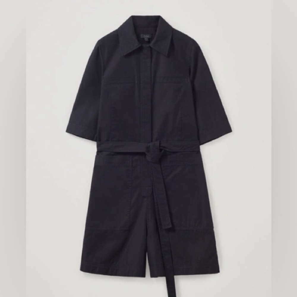 COS | Black Zip-Up Romper